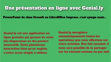 Présentation avec Genially