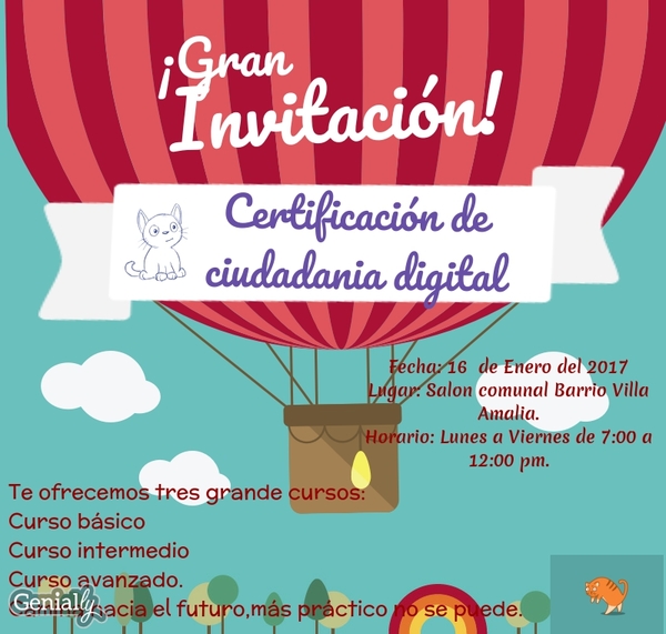 Poster certificación ciudadanía digital HDGC | Genially