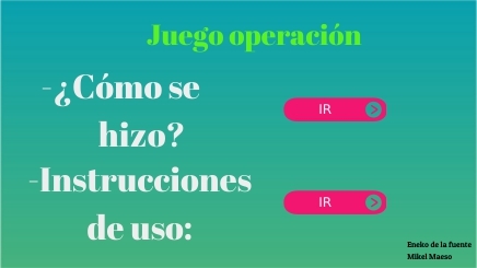 Juego Operación | Genially