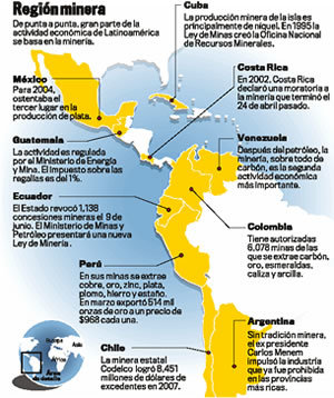 Mapa De Mineria En America Latina 825x550